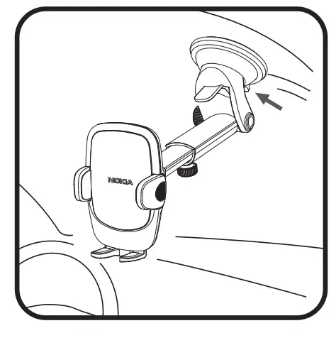 NOKIA E7203 Essential Car Mount Installation instructions