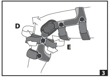 DJO DONJOY OA Fullforce Knee Brace Instructions - Do not pull the hinges beyond midline of the leg. Secure the upper calf strap
