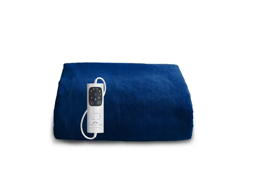 Lakeland R7507 Dreamland Velvety Electric Heated Throw Navy Instruction Manual