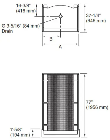 STERLING 72261100 0 Accord 37 25 in W x 48 Inch - Roughing 1