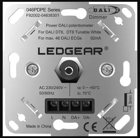 LEDGEAR DALI DT6 TC Rotary Dimmer-product-image