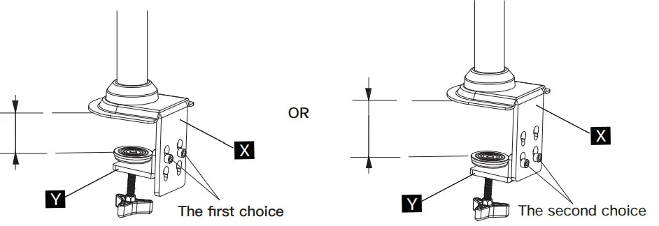 ErGear EGDS3 Monitors Desk Mount - Base 3
