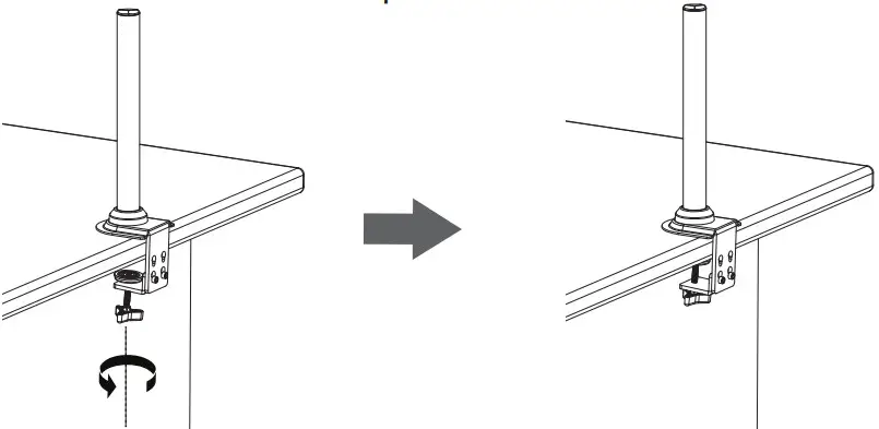 ErGear EGDS3 Monitors Desk Mount - Base 4