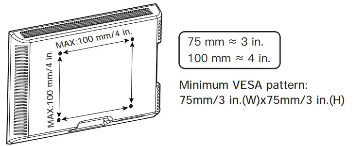 ErGear EGDS3 Monitors Desk Mount -e VESA Pattern
