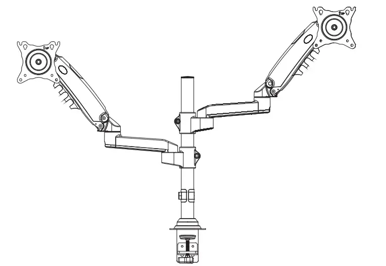 ErGear EGDS3 Monitors Desk Mount