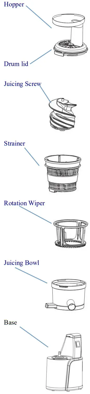 HEINNER HSJ-600GR Slow Juicer - fig 8