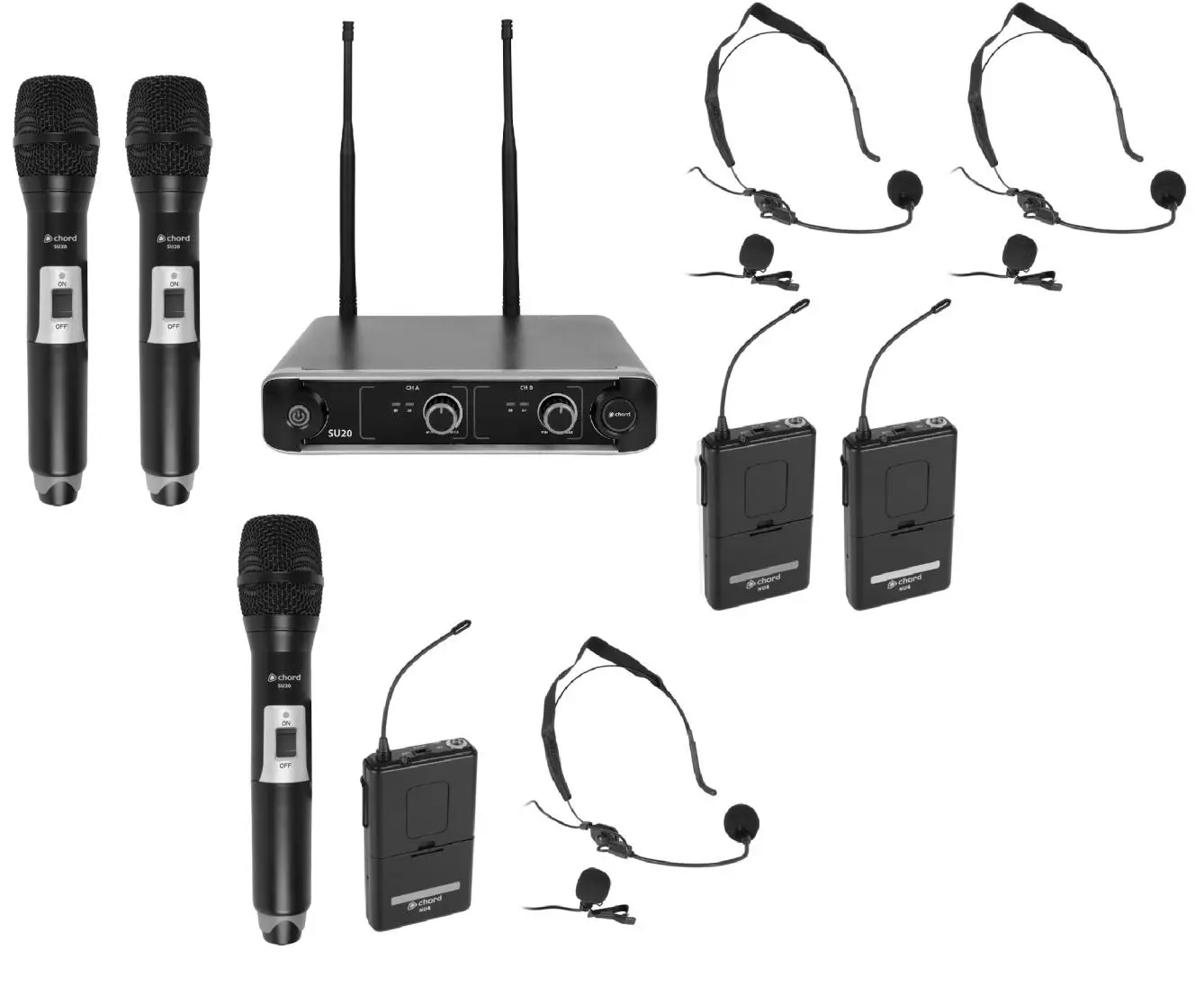chord su20 dual uhf wireless system