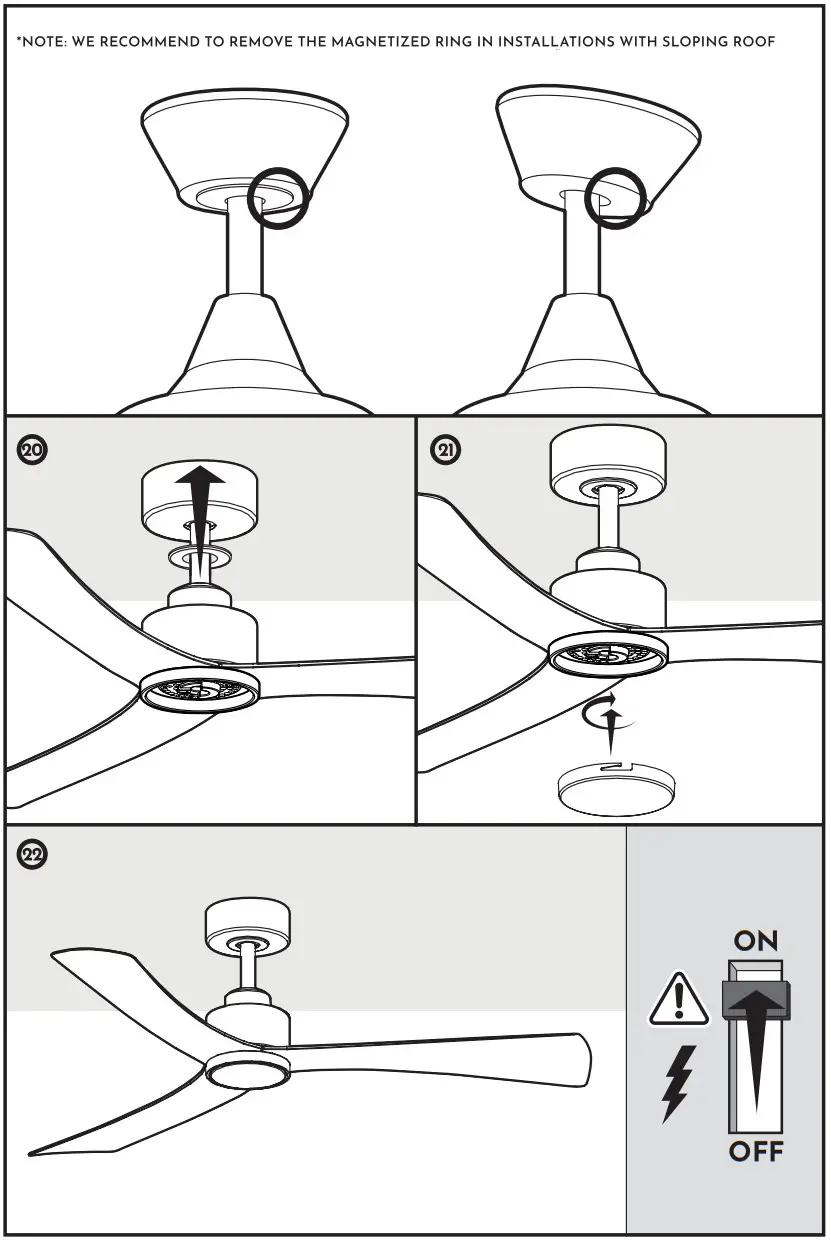 arte confort LAU Ceiling Fan - Figure 30