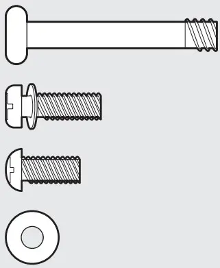 arte confort LAU Ceiling Fan - SCREWS FOR BLADES