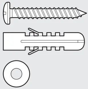 arte confort LAU Ceiling Fan - SCREWS FOR THE ROOF
