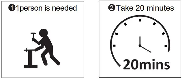 JAXPETY HG61K0929 Compact Rustic Industrial Side Table W- Storage Shelf-fig3