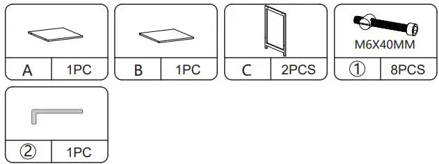 JAXPETY HG61K0929 Compact Rustic Industrial Side Table W- Storage Shelf-fig5