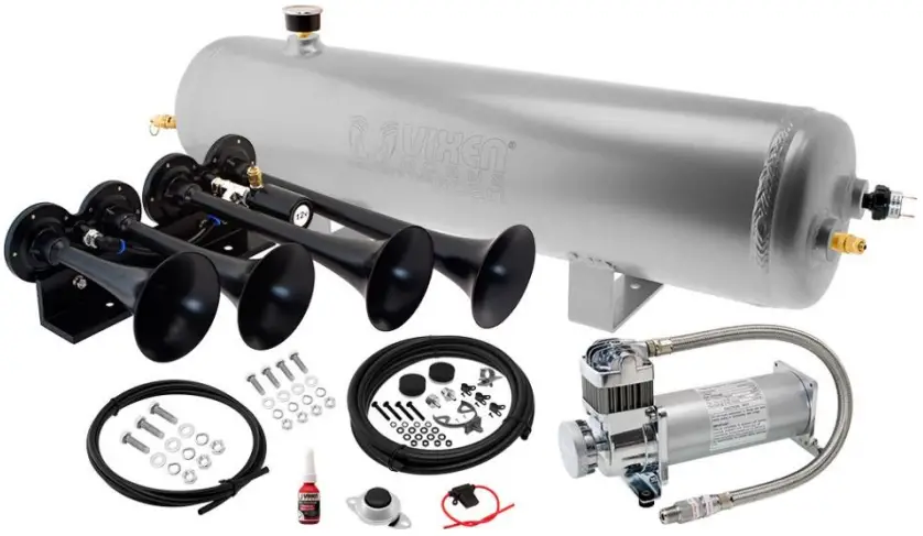 VIXEN VXO8330APRO4124B Full Train Air Horn System Kit