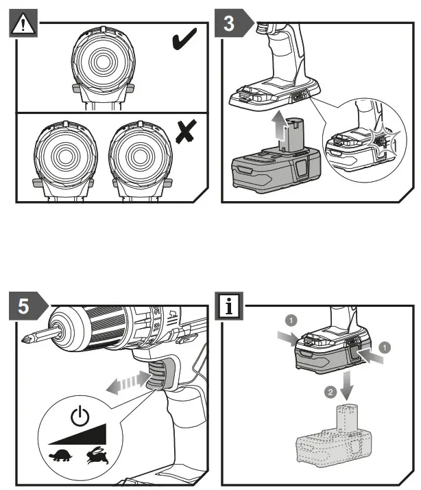 RYOBI R18PD3 18V Cordless Compact Percussion Drill - Fig4