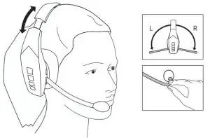 blueparrott S650-XT Wireless Trucking Headset - How to wear