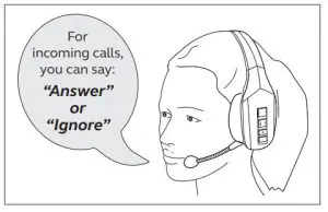 blueparrott S650-XT Wireless Trucking Headset - Voice control