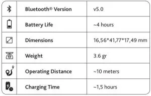ttec AirBeat Free True Wireless Bluetooth-Earbud