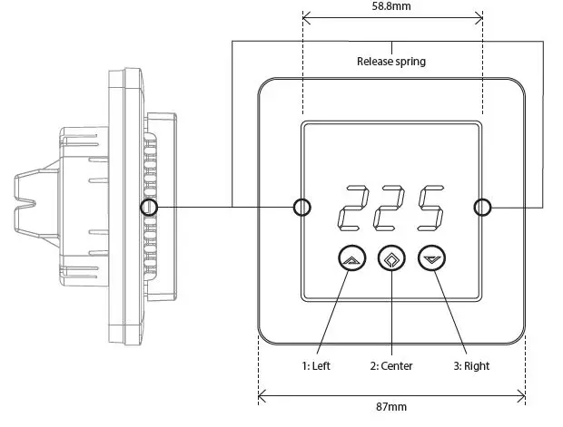 heatit 7071236016045 Z-TRM3 Z-Wave Thermostat fig3
