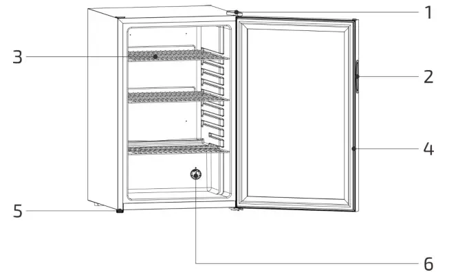 TEMPTECH NMB115BG Portable Fridge- PARTS AND FEATURES
