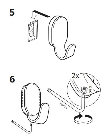 IKEA 603.285.42 Brogrund Stainless Steel Hook-fig4