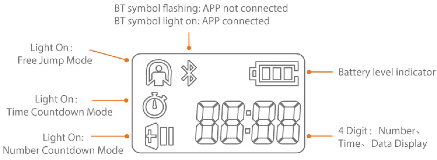 Dongguan Zhongkang Technology Electronics ZK1001 Smart Skipping Rope - LCD display