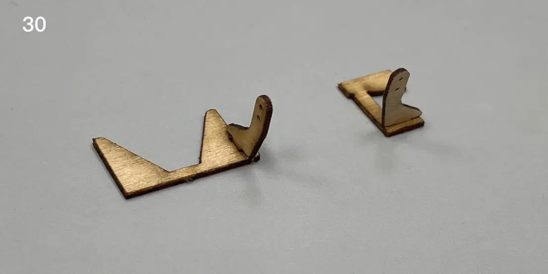 Combine the control horn parts