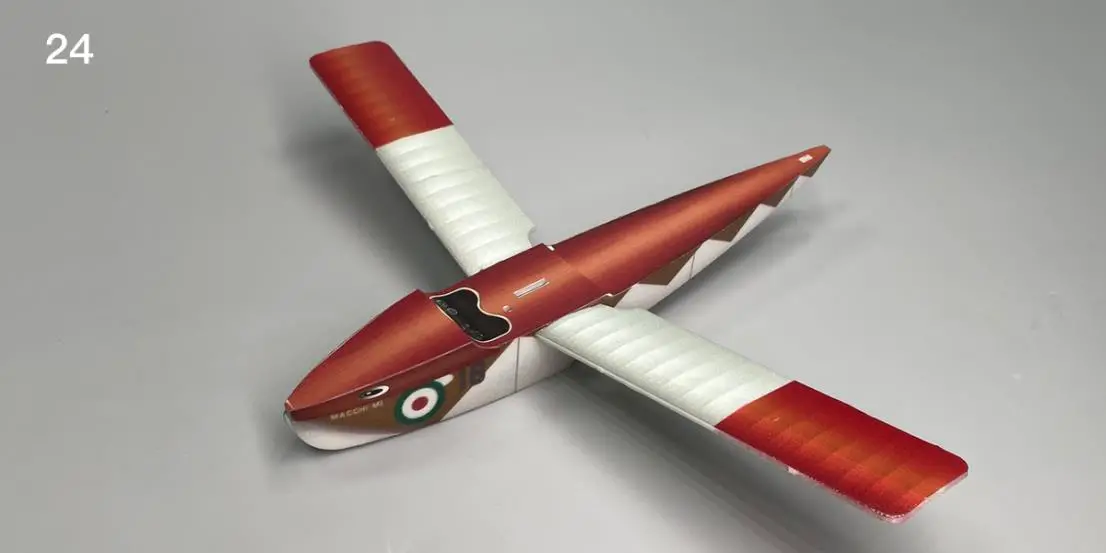 Install the lower wings symmetrically