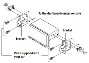 SONY XAV-AX5500 Bluetooth Media Receiver - Bracket