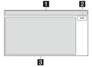 SONY XAV-AX5500 Bluetooth Media Receiver - Screen display