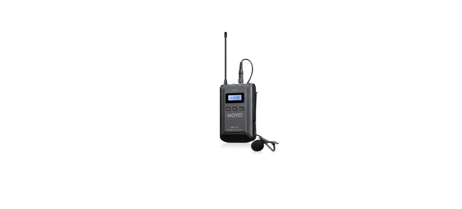 Movo Wmx-20 Uhf Wireless Microphone Series Instruction Manual Movo Wmx-20 Uhf Wireless Microphone Series Instruction Manual