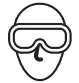 Safety glasses icon