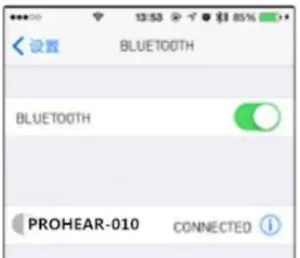 PROHEAR 010 Active Noise Canceling Bluetooth Headphones - Wearing the headset