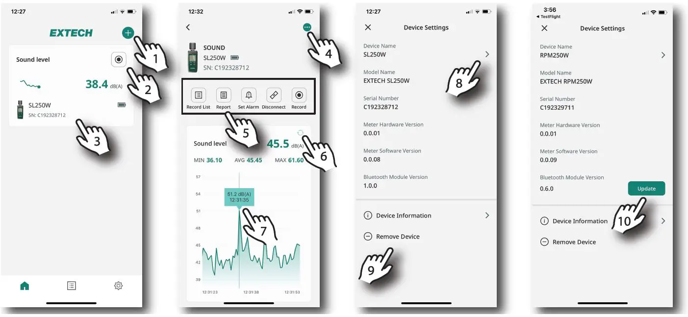 EXTECH ExView Mobile App fig13