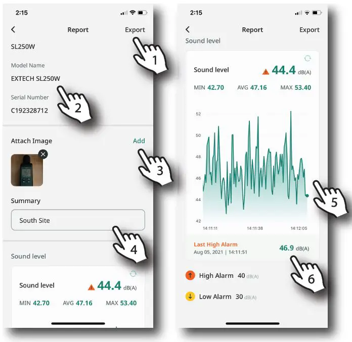EXTECH ExView Mobile App fig17