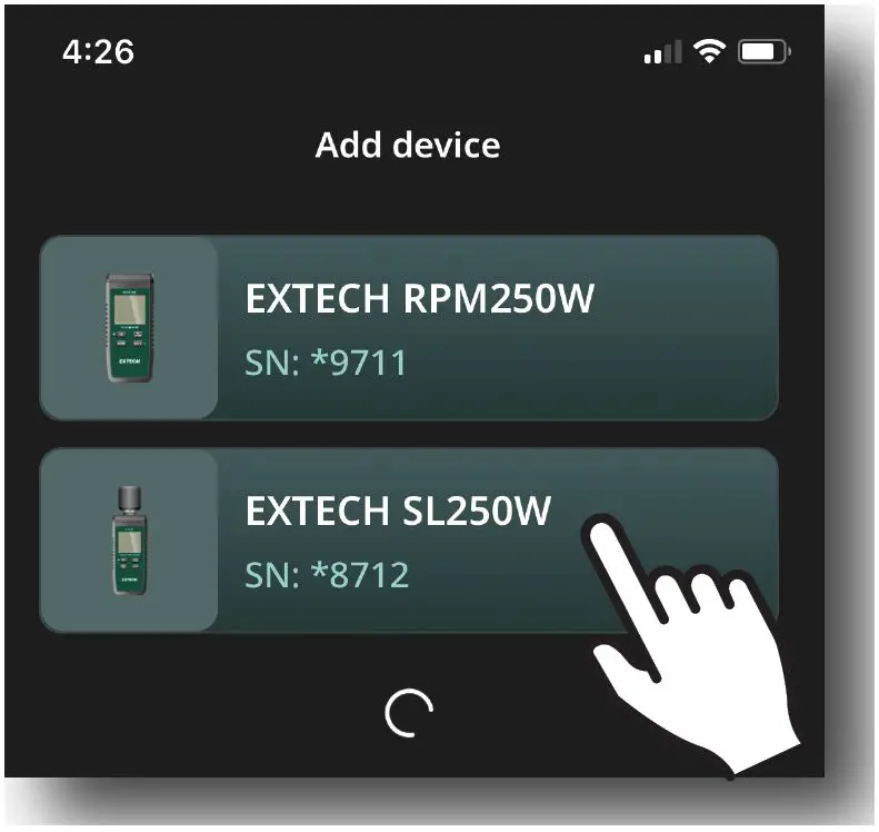 EXTECH ExView Mobile App fig2