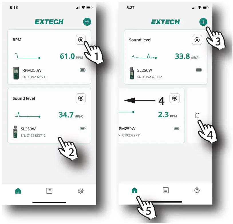 EXTECH ExView Mobile App fig6