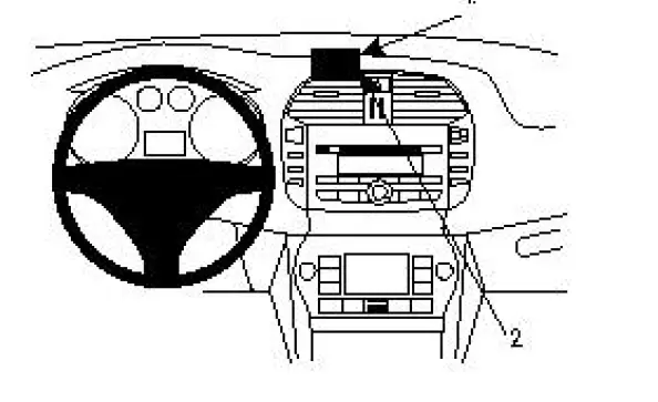 Brodit 854074 Pro Clip Mounting Bracket for Vehicle Dashboard