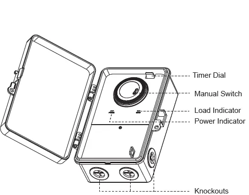 dewenwils HOMT01A Outdoor Mechanical Timer Box 1