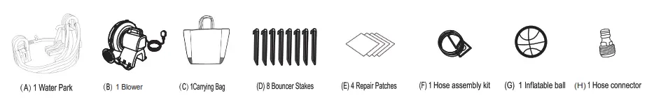 BOUNTECH OP70144 Inflatable Water Park - fig