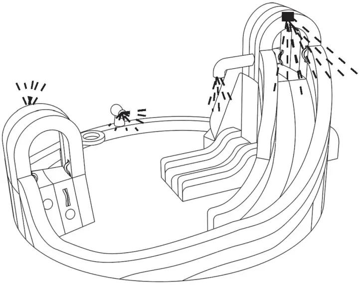 BOUNTECH OP70144 Inflatable Water Park - garden