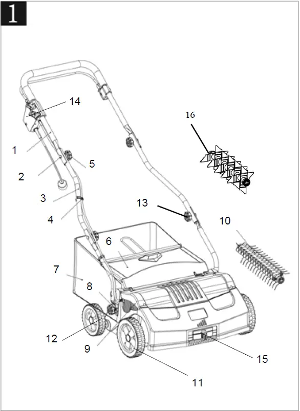 EARTHWISE-DT71613AA-16-Inch-13-Amp-Electric-Corded-Dethatcher-Cultivator-with-Scarifier-4