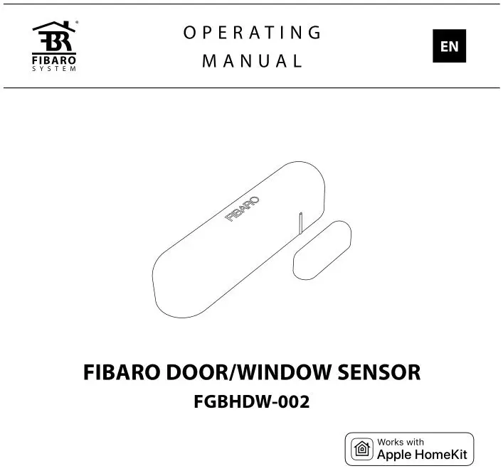 Fibaro Door/window Sensor Instruction Manual