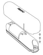 Fibaro Door or Window Sensor - Open the cover