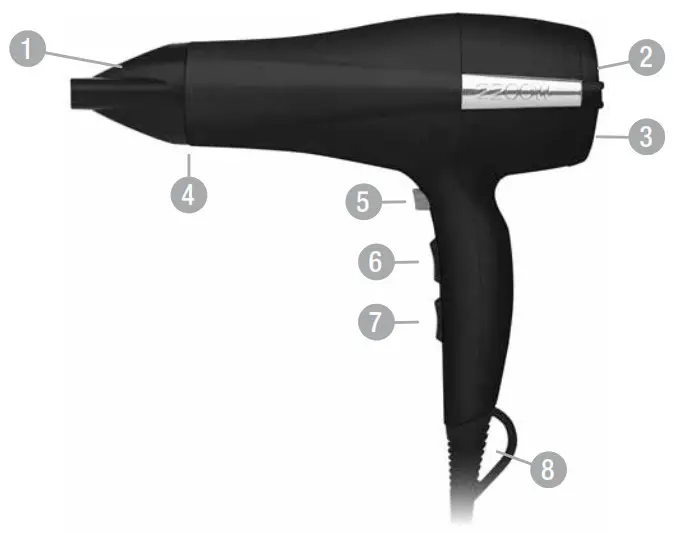 D450AU GALAXY HAIR DRYER