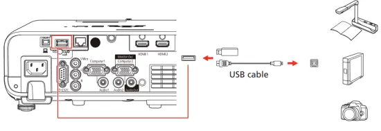 Connect a digital camera