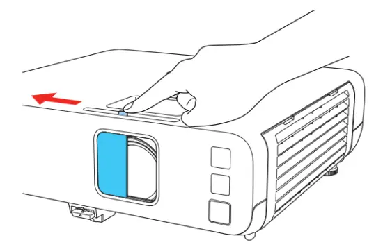 Projector’s lens cover