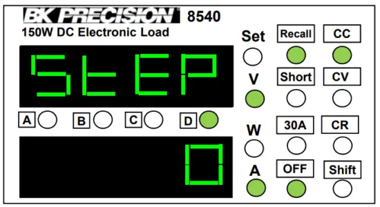 BK PRECISION 8540 150W DC Electronic Load-fig12