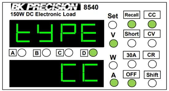 BK PRECISION 8540 150W DC Electronic Load-fig13