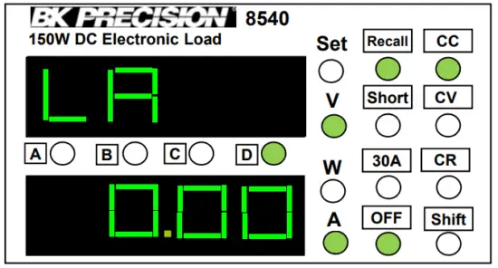 BK PRECISION 8540 150W DC Electronic Load-fig19