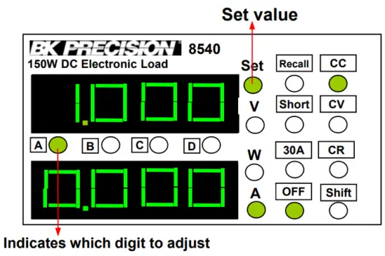 BK PRECISION 8540 150W DC Electronic Load-fig3